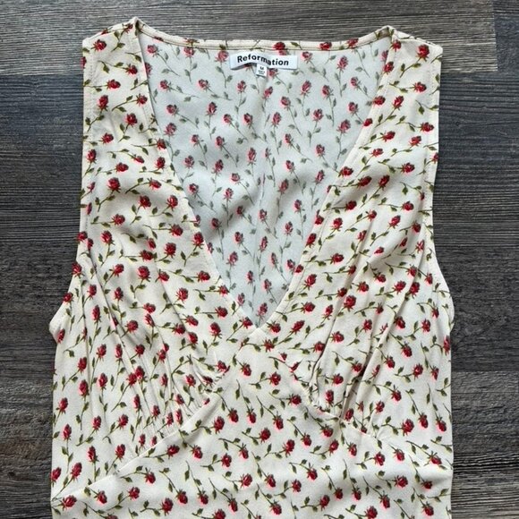 Reformation Calix Dress in Madison Print M - Picture 7 of 8